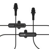 Elgin Ruckus Wireless Bluetooth Earplug Headphones, 25 dB Noise Reduction Ear Plug Earbuds, Noise Cancelling Mic, 12 Hour Battery, IP65 sweatproof, Elgin