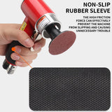 SI FANG 2 Inch Pneumatic Mini Orbital Sander Right Angle Air Die Grinder, Surface Prep Rotary Tool Polisher Kit with Various Quick Change Roll Lock SI FANG