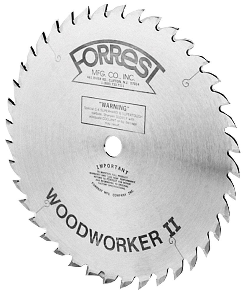 Forrest WW10407125 Woodworker II 10-Inch 40 Tooth ATB .125 Kerf Saw Blade with 5/8-Inch Arbor Forrest