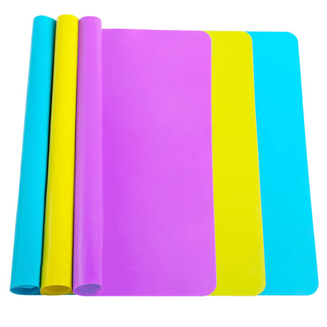 3 Pack Silicone Mat Large Silicone Sheets for Crafts, Resin Casting Molds Mat Silicone Placemat 15.7” x 11.8" TDHDIKE