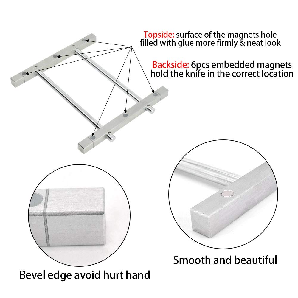 BLSGBUIDING Jointer Knife Setting Jig Metal Bars with Magnets for 4"-8" Jointer Blades Easy Quick Install - 1pack BLSGBUIDING