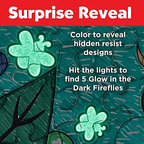Faber-Castell Color by Number Puzzle, Camping - 100 Pieces, DIY Coloring Puzzle Set for Kids Ages 6+, Small Faber-Castell