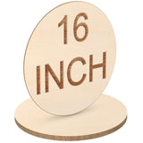 Round Wood Circles for Crafts Round Wood Cutouts Unfinished Round Wood Discs for Door Hanger Design Wood Burning (12 Pieces, 16 Inch) Jetec