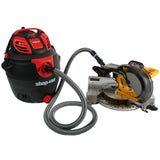 Cen-Tec Systems 94698 Quick Click 10 Ft. Hose for Home and Shop Vacuums with Expanded Multi-Brand Power Tool Adapter Set for Dust Collection, Silver Cen-Tec Systems