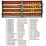8milelake 100 pcs 1/4inches Shank Router Bit Set Tungsten Carbide Tips Woodworking Kit, Dovetails, Slot Cutters & Straight Router 8MILELAKE