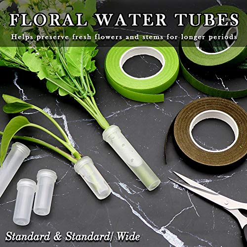 Floral Arrangement Kit,17 Pieces Flower Tools Include Floral Wire Cutter Scissor Floral Tape 22 Gauge Paddle Wire 26 Gauge Stem Wire Pearl Corsage West Bay