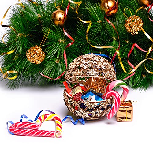 3D Wooden Christmas Ball Puzzle Kit by Wood Trick - Festive DIY Decor for All Ages - WoodArtSupply