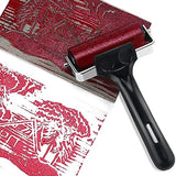 Lydia's Deal Rubber Roller Brayer for Printmaking, Ink Roller Tool Brayer Rollers for Crafting, Printing, Inking and Stamping (4-Inch, Black) Lydia's Deal