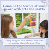 4M Make A Wind Chime Kit - Arts & Crafts Construct & Paint A Wind Powered Musical Chime DIY Gift for Kids, Boys & Girls 4M