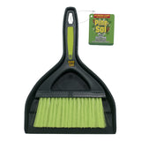 Pine-Sol Mini Dustpan and Brush Set | Nesting Snap-On Design | Portable, Compact Dust Pan and Hand Broom for Cleaning, Green Pine-Sol