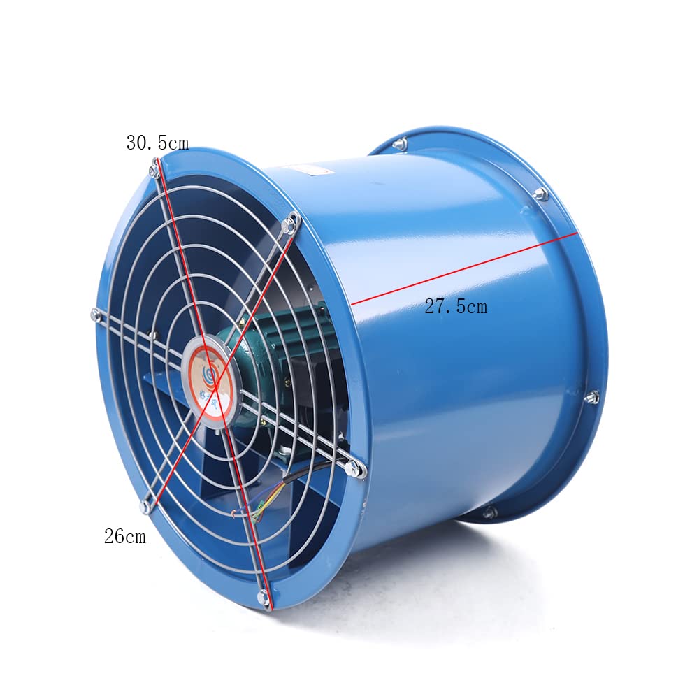 Tube Axial Fan Explosion-Proof Exhaust Fan High Velocity Utility Blower, Cylinder Pipe Axial Fan Ventilator Fan Spray Booth Paint Fumes Exhaust Flow Upyouths