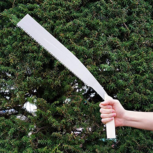KAKURI Temagari Saw 14" Long Japanese Tree Limb Saw, Razor Japanese Steel Blade, Large Hand Pruning Saw for Cutting Tree, Log, Limb, Thick Branch, KAKURI