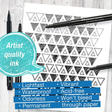Faber-Castell Pitt Artist Pens Essential Set - 4 Black Markers, Variety of Nibs Faber-Castell