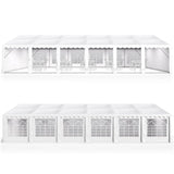 GREEN PARTY 20x40FT Party Tent Heavy Duty, Large Wedding Event Shelters with 7 Carry Bags & Removable Sidewalls, Outdoor Canopy Gazebo Commercial GREEN PARTY