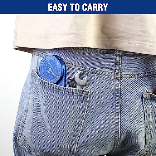 WORKPRO Aluminum Miter Saw Protractor, 7.3 Inch Angle Finder Featuring Precision Laser Engraved Scales for Inside and Outside Corner, Carpenters, WORKPRO