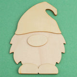 Pack of 8 Unfinished Wood Layered Gnome Cutouts by Factory Direct Craft - Wooden Tomte Gnome Shapes for Christmas DIY Craft Projects and Holiday Factory Direct Craft