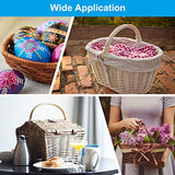 PATIKIL Wicker Repair Kit, 33ft(10m) 2.5mm Round Synthetic Rattan Material Plastic Wicker Woven Set for DIY Craft and Weaving Basket Making, Pink PATIKIL