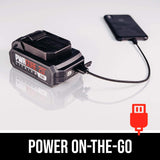 SKIL PWR CORE 20 Brushless 20V 1 Inch Stroke Jigsaw Includes 2.0Ah Lithium Battery with PWR ASSIST USB and PWR JUMP Charger - JS820202 Skil