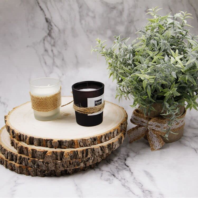 Unfinished Wood Slices Large Wood Slices for Crafts, Wood Centerpieces for Tables Wood Slabs Prsildan