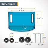 POWERTEC 71913 Full Size Router Bit Guard with 2.5" ID Router Table Dust Port and 2-PC Router Fence/Router Table Featherboards POWERTEC