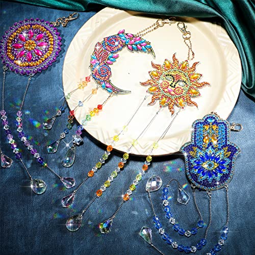 Panelee 4 Pcs Suncatcher Kits for Adults Diamond Painting Sun Catcher –  WoodArtSupply