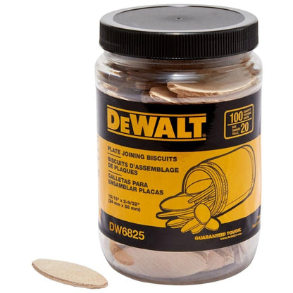 DEWALT, DW6825, Tube Biscuits - Size 20 - WoodArtSupply