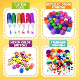 FUNZBO Arts and Crafts Supplies for Kids - Kids Craft Kit with Art Supplies & Craft Supplies, Preschool Learning Activities, School Art Project, DIY FUNZBO