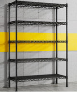 REIBII 5-Shelf Wire Shelving,Storage Shelves Metal Shelves for Storage,71’’H Adjustable Garage Shelving Heavy Duty Storage Rack Pantry Shelf Kitchen REIBII