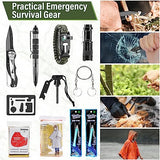 Survival First Aid Kit, Molle Medical Pouch 282PCS Outdoor Emergency Survival Gear and Equipment for Hiking Camping Hunting Car Boat Home Travel and XIFOZA