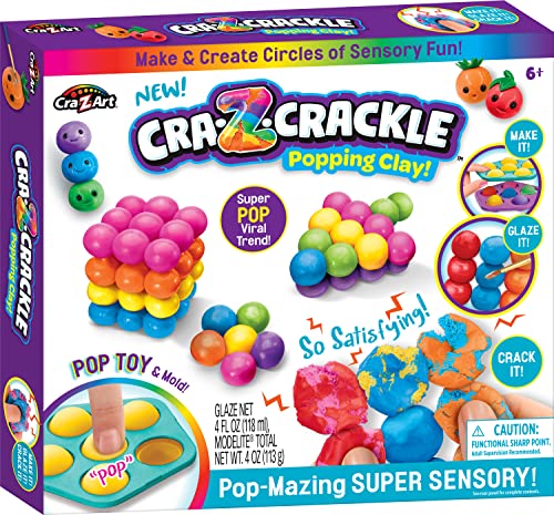 CRA-Z-Crackle Clay Pop-Mazing Super Sensory Activity Kit for Ages 6 and Up Cra-Z-Art