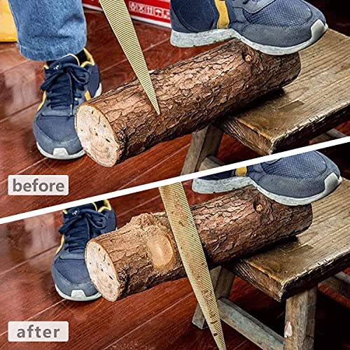 NKTM Wood File, Needle File Set Wood Files for Wood Working Wood Rasp Files Tools Golden Tapered Wood Rasp with Rubber Handle in Gift Bag for Carving NKTM