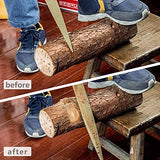 NKTM Wood File, Needle File Set Wood Files for Wood Working Wood Rasp Files Tools Golden Tapered Wood Rasp with Rubber Handle in Gift Bag for Carving NKTM