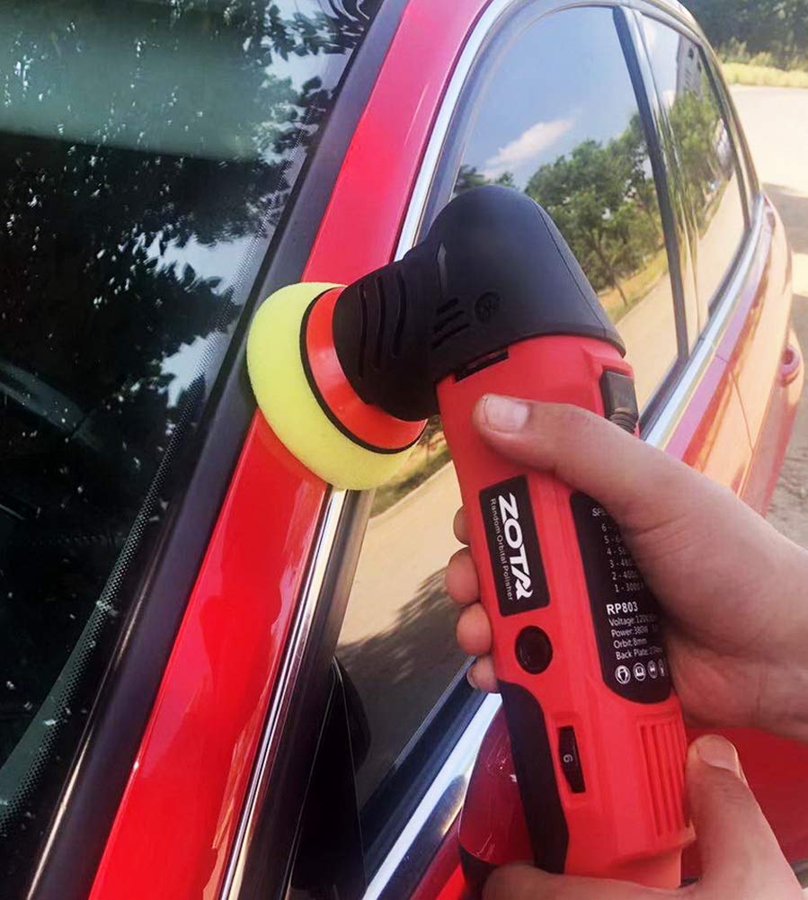 ZOTA Oribtal Polisher, 3 inch Dual Action Polisher with 13.1 feet Cord, Mini Polisher Kit and Polisher for Car Detailing. ZOTA