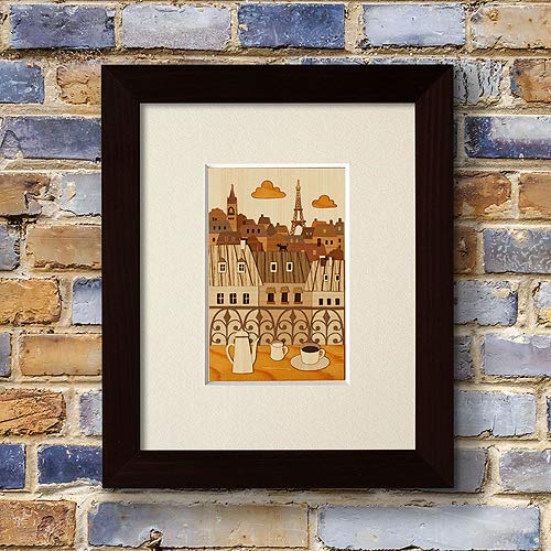 KINOWA Wooden Art Kit Kiharie Paris Made in Japan KINOWA