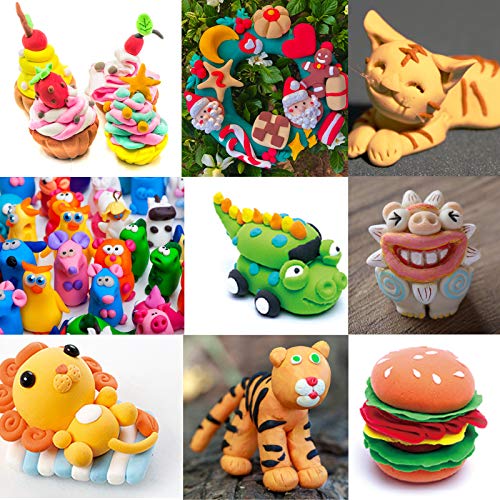 Air Dry Clay 36 Colors, Soft & Ultra Light, Modeling Clay for Kids