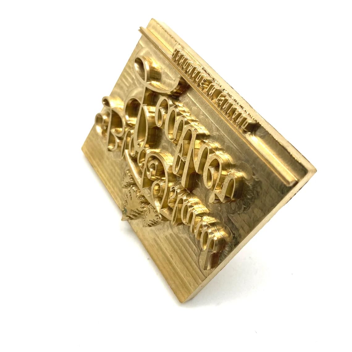 Custom Brass Branding Iron Stamp for Personalised Embossing on Wood, Leather, and More TPFOON