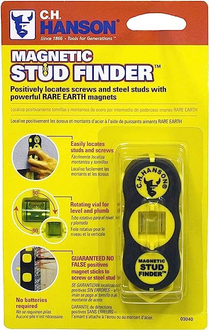 SNUNGPHIR CH Hanson 03040 Magnetic Stud Finder, 1 Pack SNUNGPHIR
