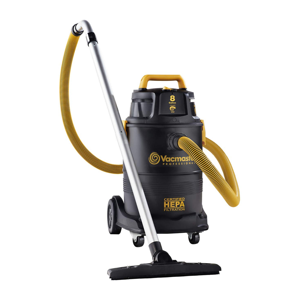 Vacmaster Pro 8 gallon Certified Hepa Filtration Wet/Dry Vac,Black Vacmaster