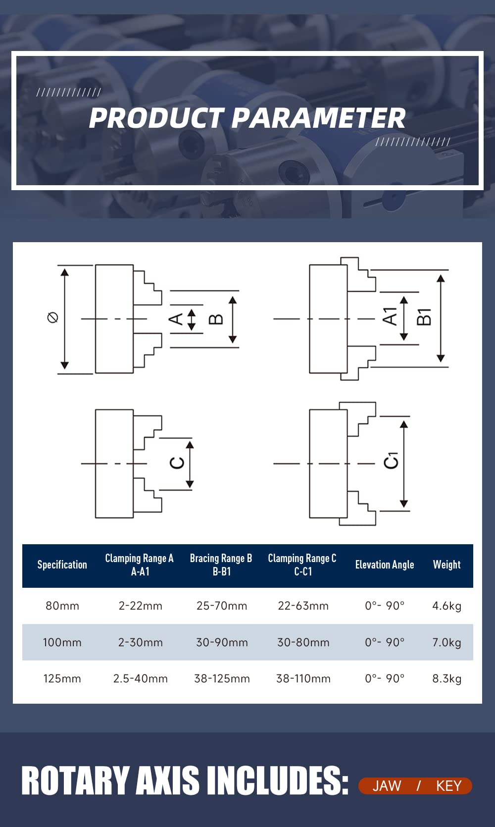 Rotary Chuck for laser engraver Three-Jaw Rotary Chuck D69MM for Fiber Laser Engraving Machine,Rotating Shaft axis Rotary Chuck driver Angle - WoodArtSupply