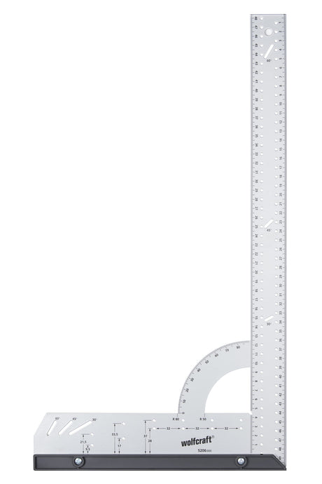 wolfcraft Universal Angle & Try Square I 5206000 I for Measuring, Marking, Drawing and Guided Cutting wolfcraft