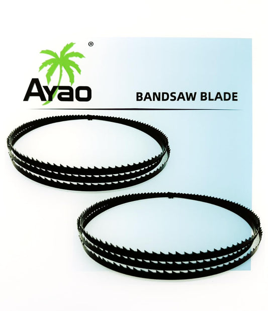 AYAO 72-Inch Band Saw Blade X 1/8-Inch X 14TPI to Fit 10" Delta 28-140, 10" Wen Band Saw and 11" Shopsmith, 2 Pack - WoodArtSupply