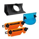 POWERTEC 71913 Full Size Router Bit Guard with 2.5" ID Router Table Dust Port and 2-PC Router Fence/Router Table Featherboards POWERTEC