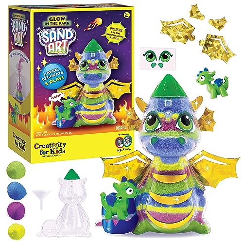 Creativity for Kids Sand Art Kit for Kids: Dragon - Arts and Crafts for Kids Ages 6-8+, Small Gifts for Kids Creativity for Kids