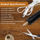 Mini Hand Drill for Arts and Crafts,Mini Electric Drill Set 0.7-1.2 mm Pin Vise Hand Drill with Drill Bits and Wrench DIY Jewelry Pendant Crafts CALIDAKA