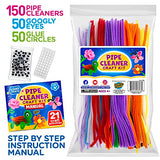 Learn & Climb Kids Arts and Crafts Activities - Create 21 Craft Figures, Hours of Crafting. Art Supplies & Instructions for Boys & Girls Ages Learn & Climb