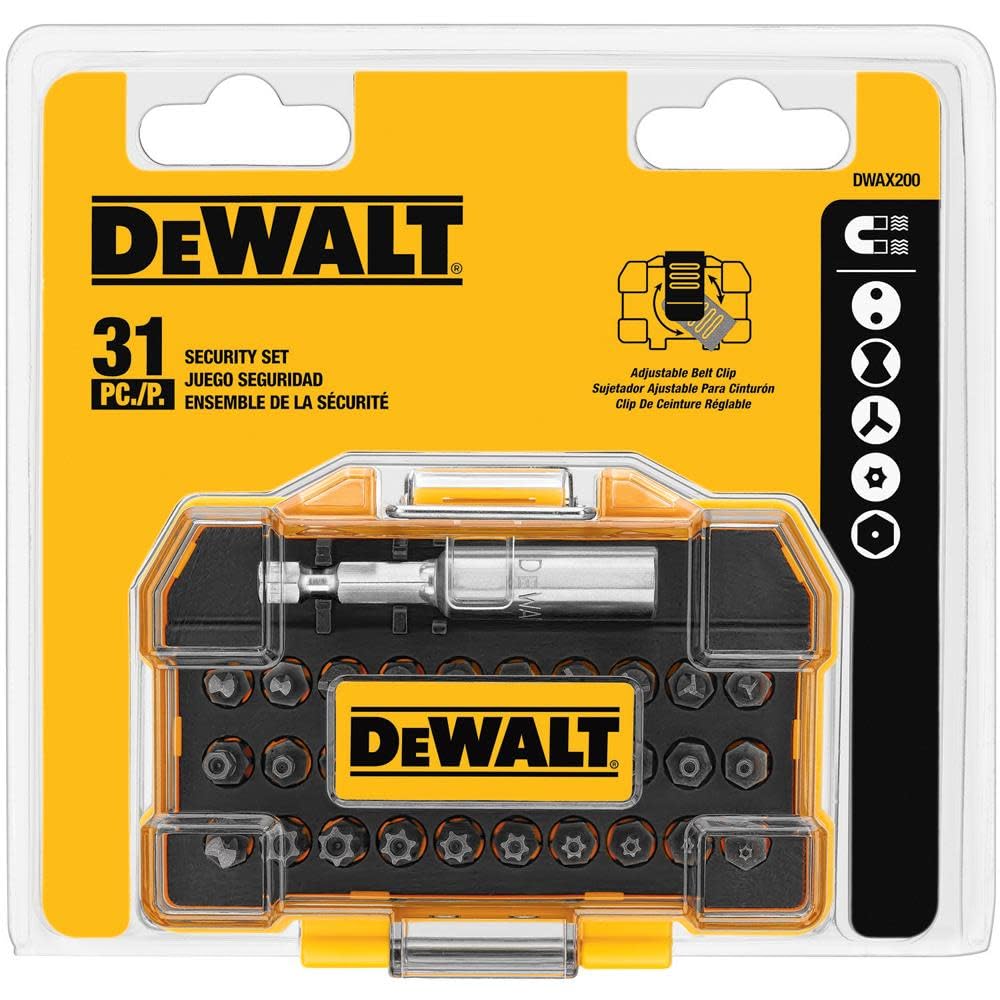 DEWALT Screwdriver Set, Security, 31-Piece (DWAX200) - WoodArtSupply