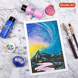 Shuttle Art Color Change Acrylic Paint Set, 16 Colors Chameleon Colors Acrylic Paint in Bottles (60ml/2oz), Non-Toxic for Artists, Beginners and Kids Shuttle Art