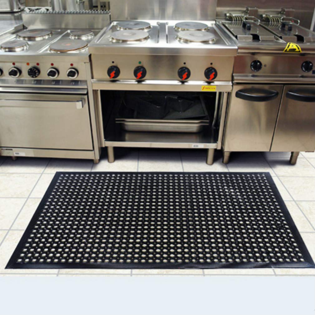 smabee Anti-Fatigue Rubber Floor Mat Non-Slip Heavy Duty Mats for Restaurant Kitchen Bar Bathroom Door(36"x60") smabee