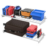 Wallmaster 2-Pack 15x45 Heavy Duty Garage Wall Shelving 45-inch-by-15-inch Wall Mount Garage Storage Rack Floating Shelves Max Load 400lb White Wallmaster