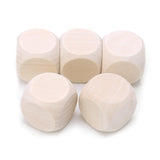 Blank Wooden Unfinished Square Blocks 6 Sided Wood Cubes with Rounded Corners for DIY Craft Projects Blank Wood Youngy